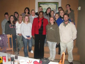 All of us, with Susan the deputy head of Letaba and Chris, Connie, Charnae and Chanique who we were staying with