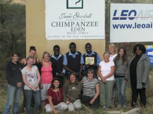 All of us at Chimpanzee Eden